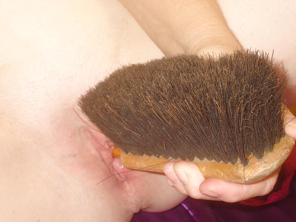 11P Wife's tits and pussy in the shop