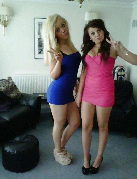25P Teens in short dresses.