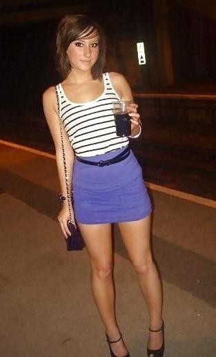 25P Teens in short dresses.
