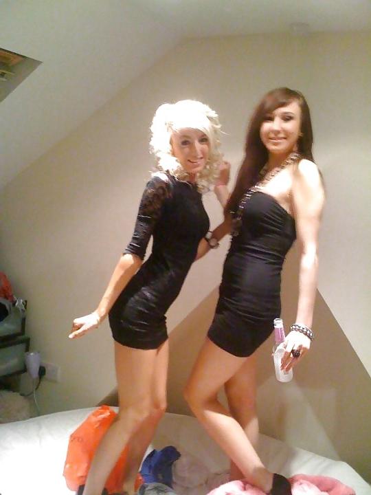25P Teens in short dresses.