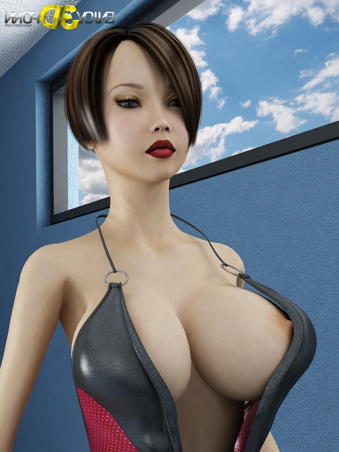 6P Babe with big tits in the office at Enjoy 3D Porn