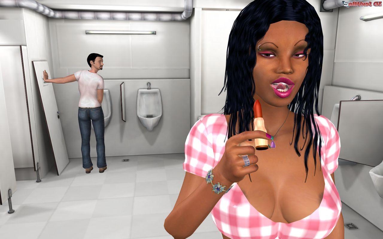 16P 3d animated anonymous sex in a public toilet