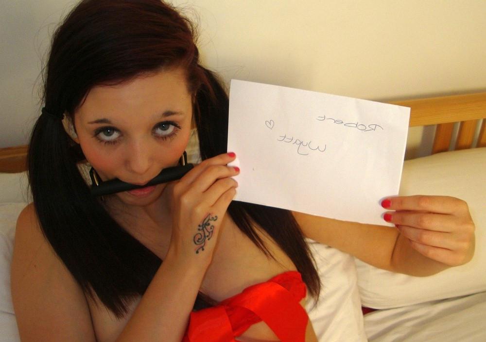 16P Gagged teen teasing