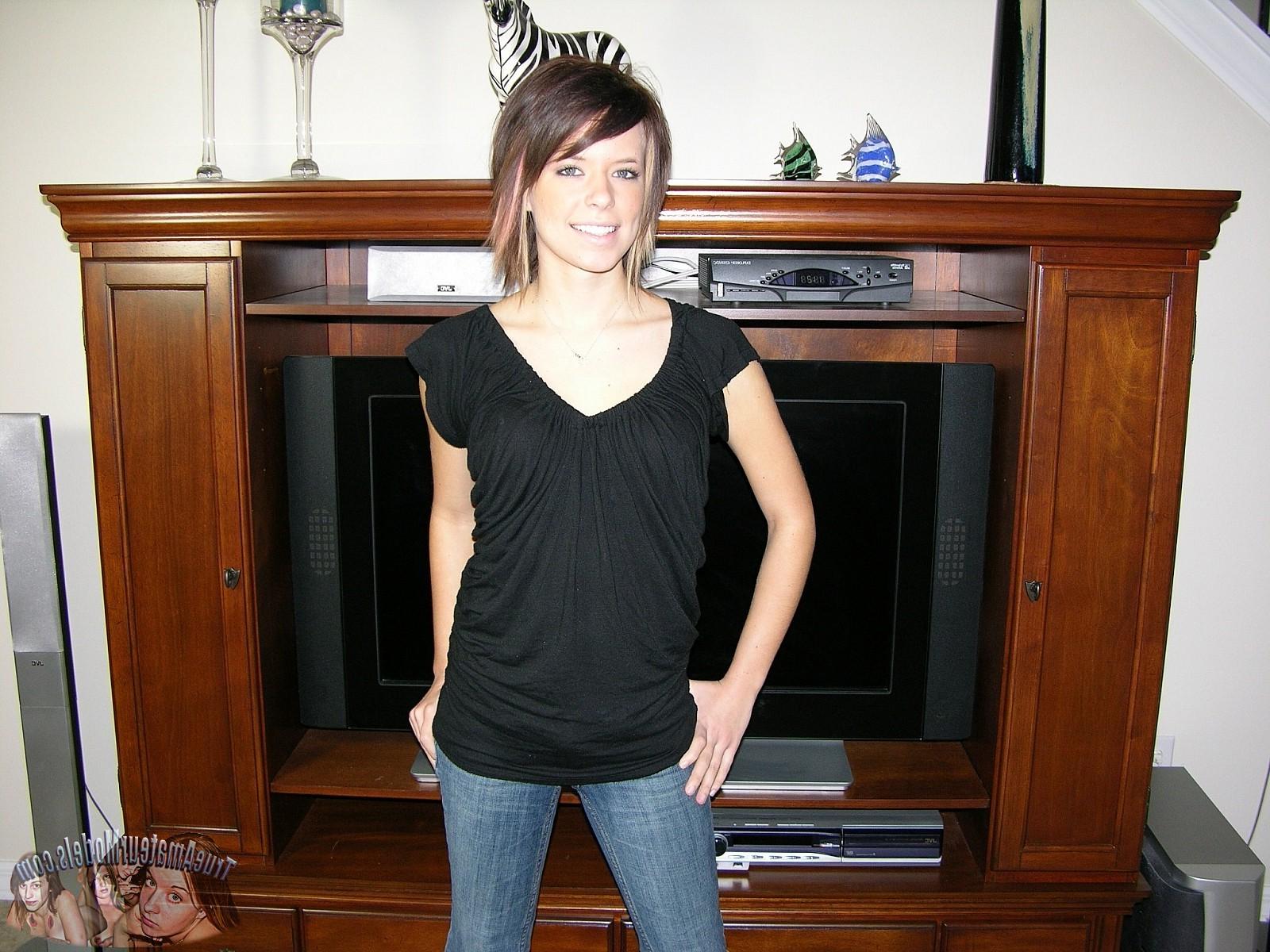 13P Hot Amateur Girl Spreading Nude &amp;amp; Modeling Beside Sports Car - Chloe S. From Tru