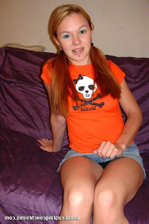 16P Redhead teen rides a thick hard cock for her first modeling audtion
