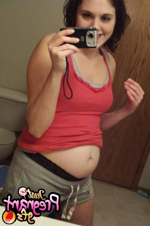 15P Pregnant teens show their big bellies