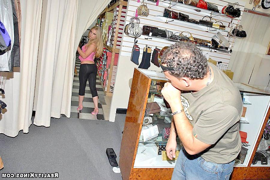 18P Hot ally gets picked up in a shoe store then gets banged right there in the stoc