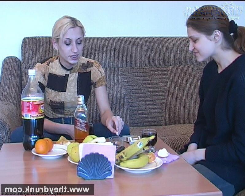 14P Drunk teen blondes Caroline and Olesya make fun and dance naked 