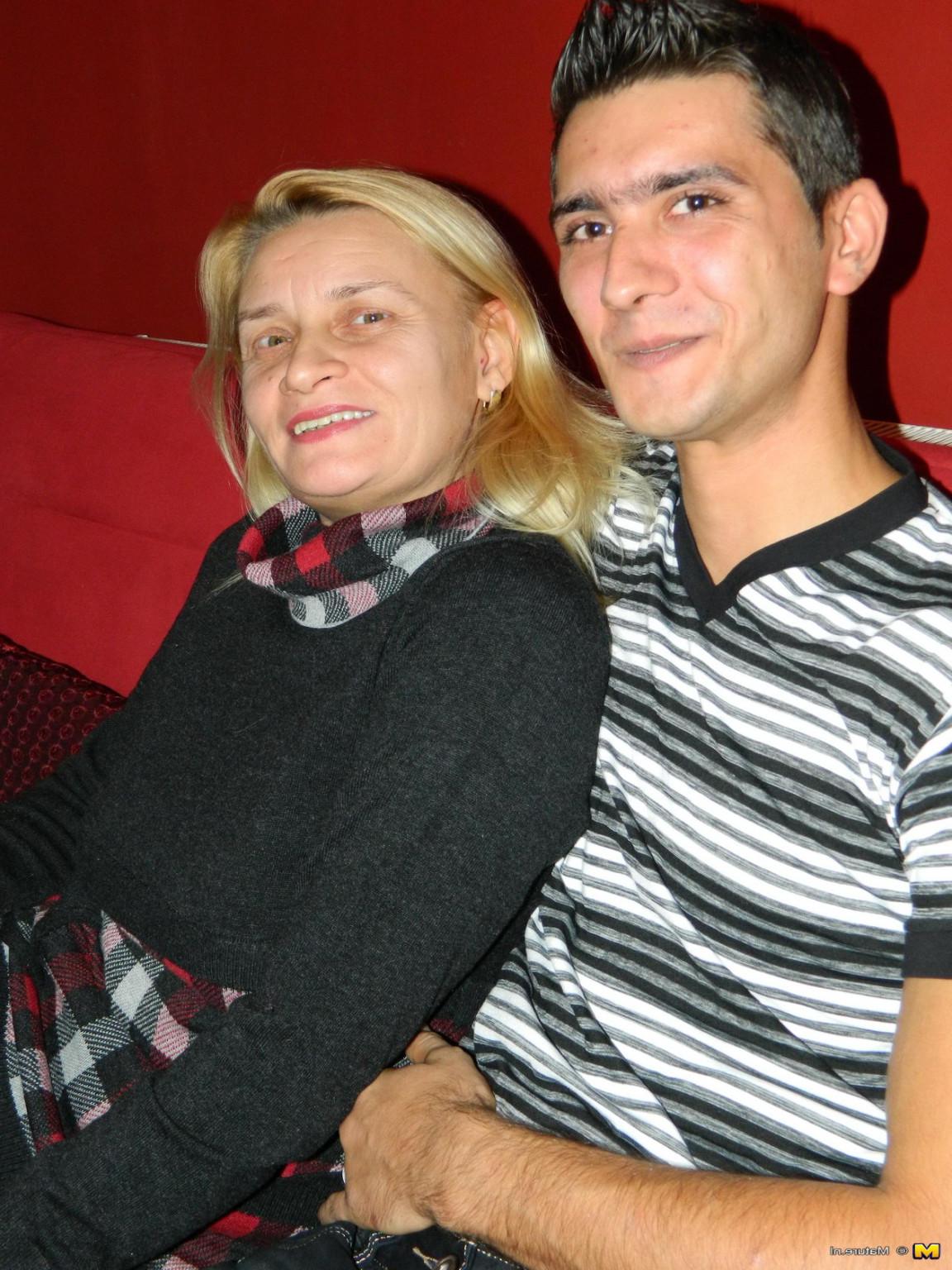 16P Horny cougar fucking and sucking her toy boy