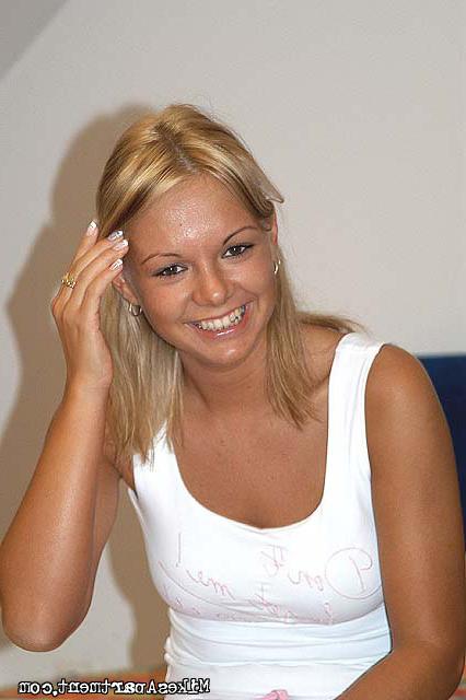 12P Blonde babe gets bent over and nailed real good by big dick
