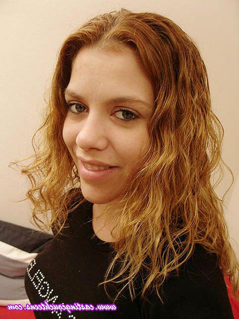 11P Curly haired stawberry blonde gets cornered on the couch with a stiff cock