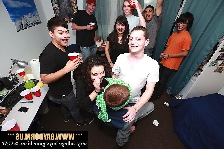 15P Straight guys are lured into gayness by crazy college girls