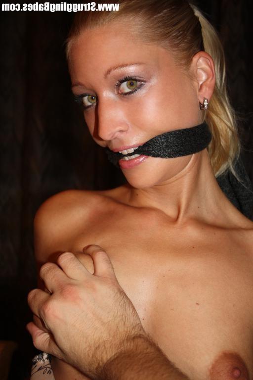 12P Terribly sexy struggling bound gagged tit grabbed