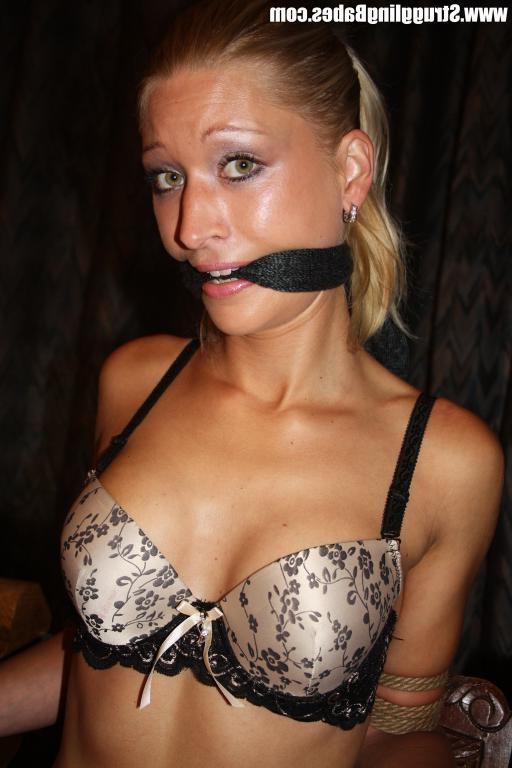 12P Terribly sexy struggling bound gagged tit grabbed