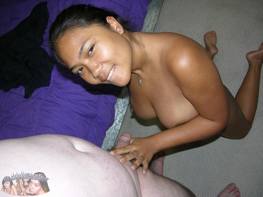 14P Amateur teen from thailand makes big dude cum hard