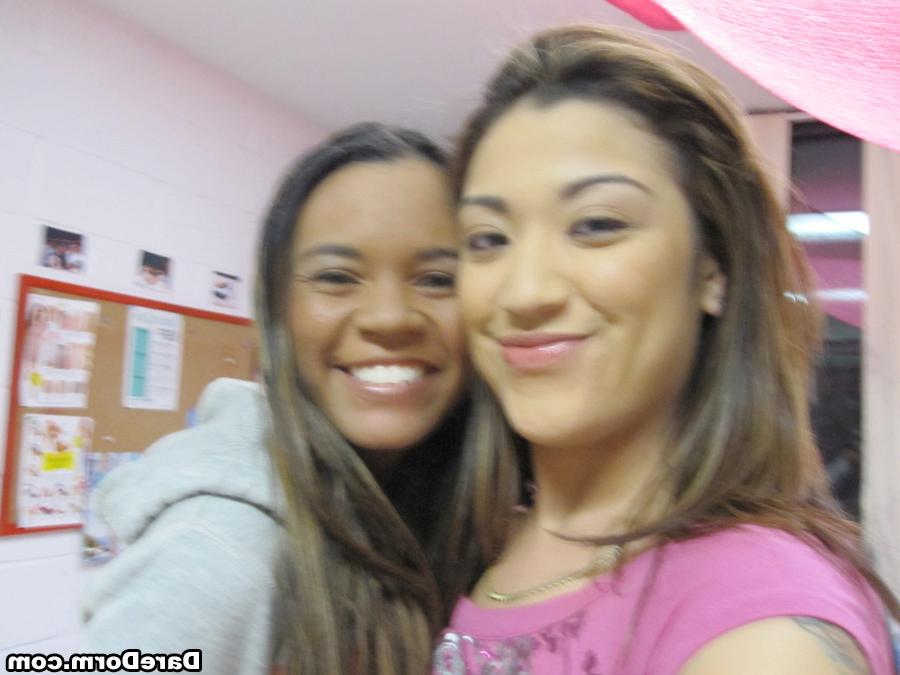 12P 2 amazing slim college babes get their hot undie bodies fucked hard in the dorm 