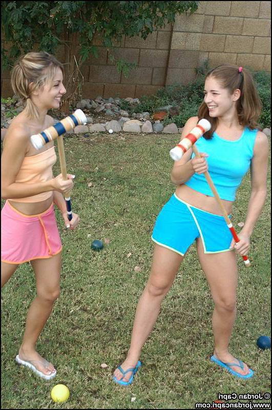 16P Jordan Capri plays a naughty croquet game!