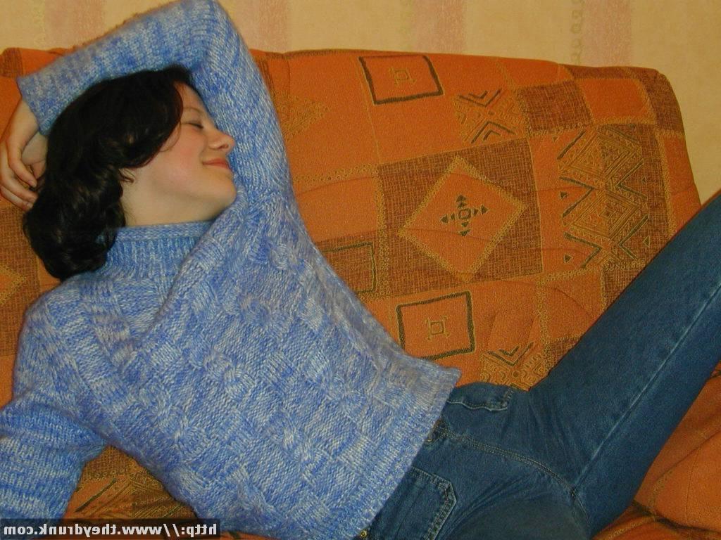 16P Young Russian teen gets drunk and caresses her tight slit