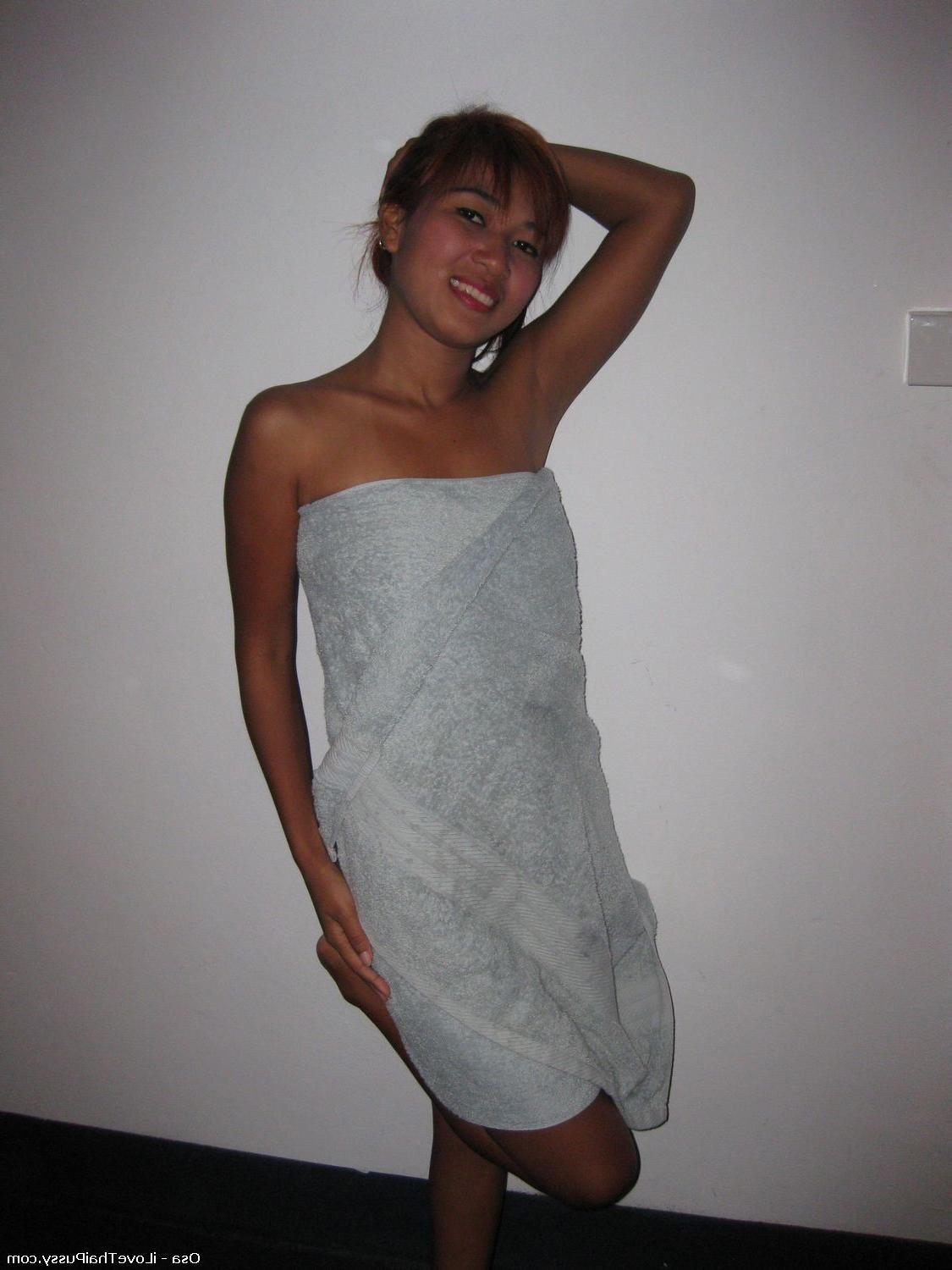 25P Hot Thai Teen street hooker flashing her tender asian pussy