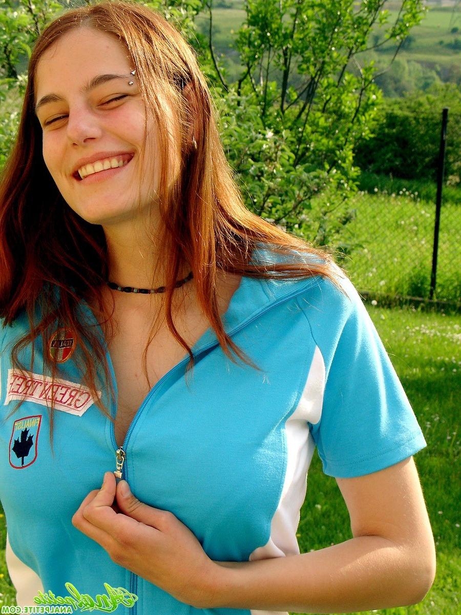 13P Busty teenage brunette gets fucked in her asshole