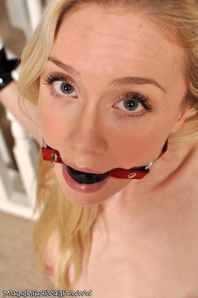 12P Tight blonde KatyC is gagged and bound for your pleasure