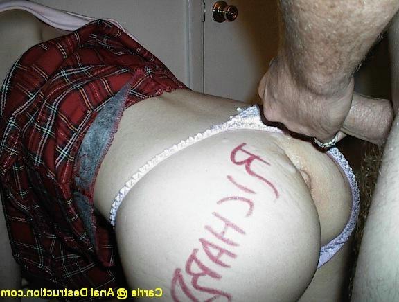 16P Tiny brunette schoolgirl gets asshole fucked hard