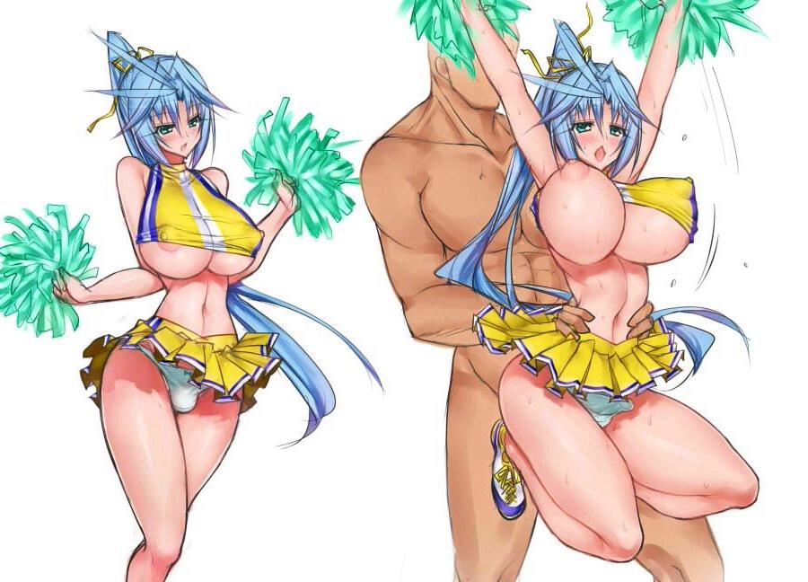 16P Futanari cheerleaders