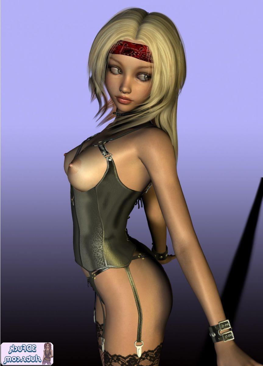 16P 3D toon in sexy lingerie