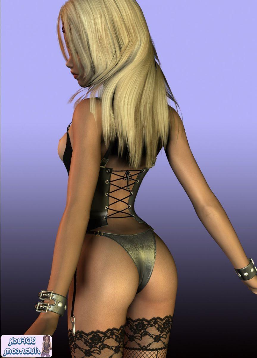 16P 3D toon in sexy lingerie