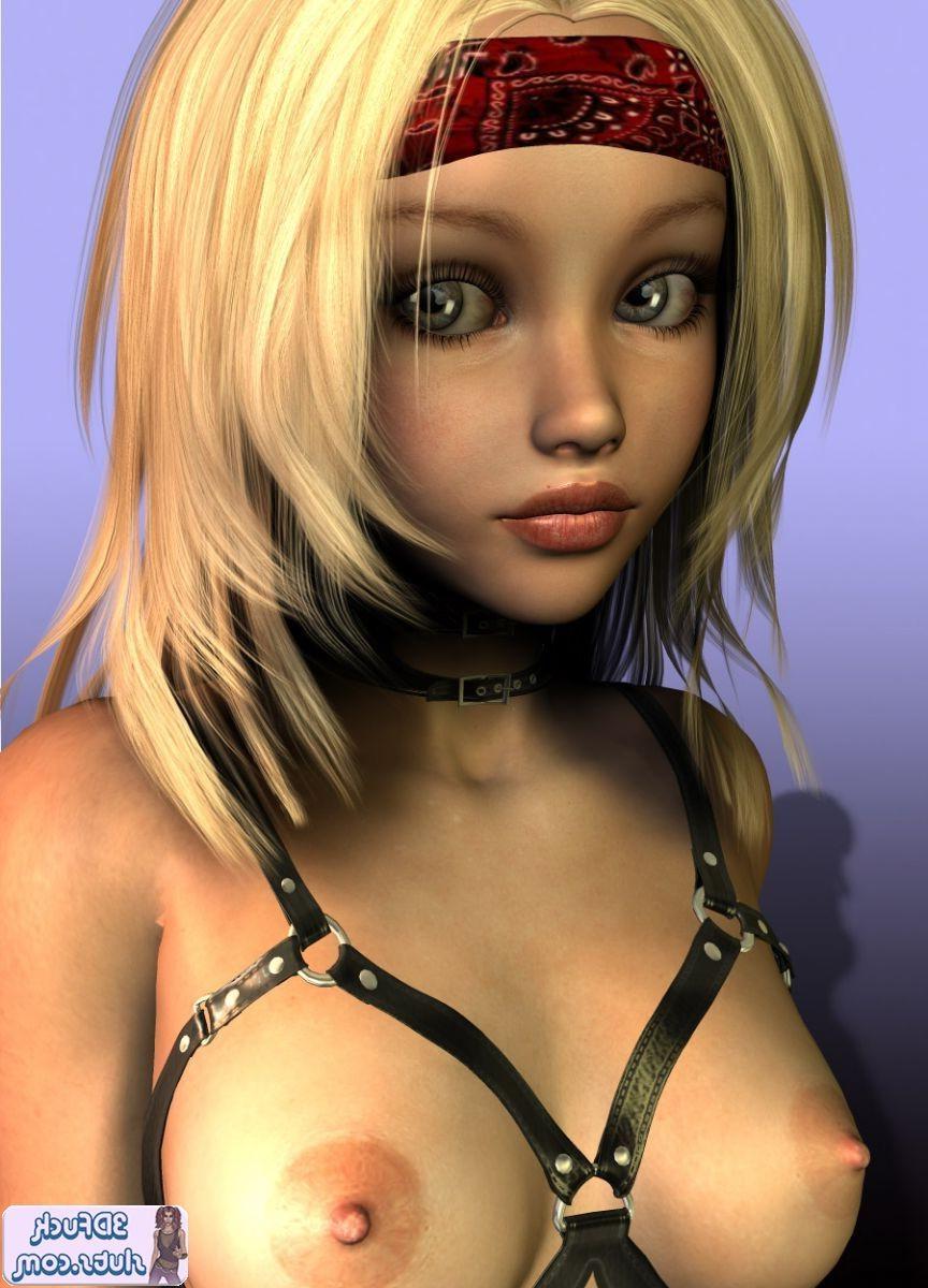 16P 3D toon in sexy lingerie