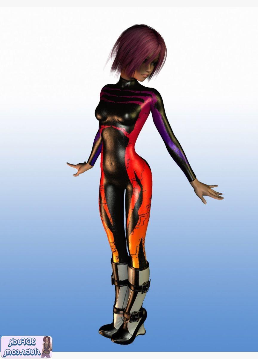 16P 3D toon with short hair