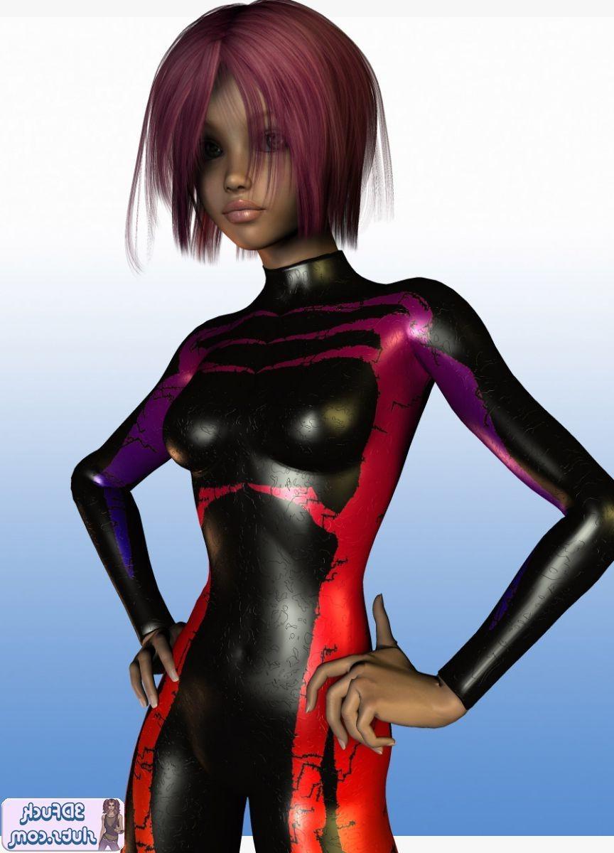 16P 3D toon with short hair