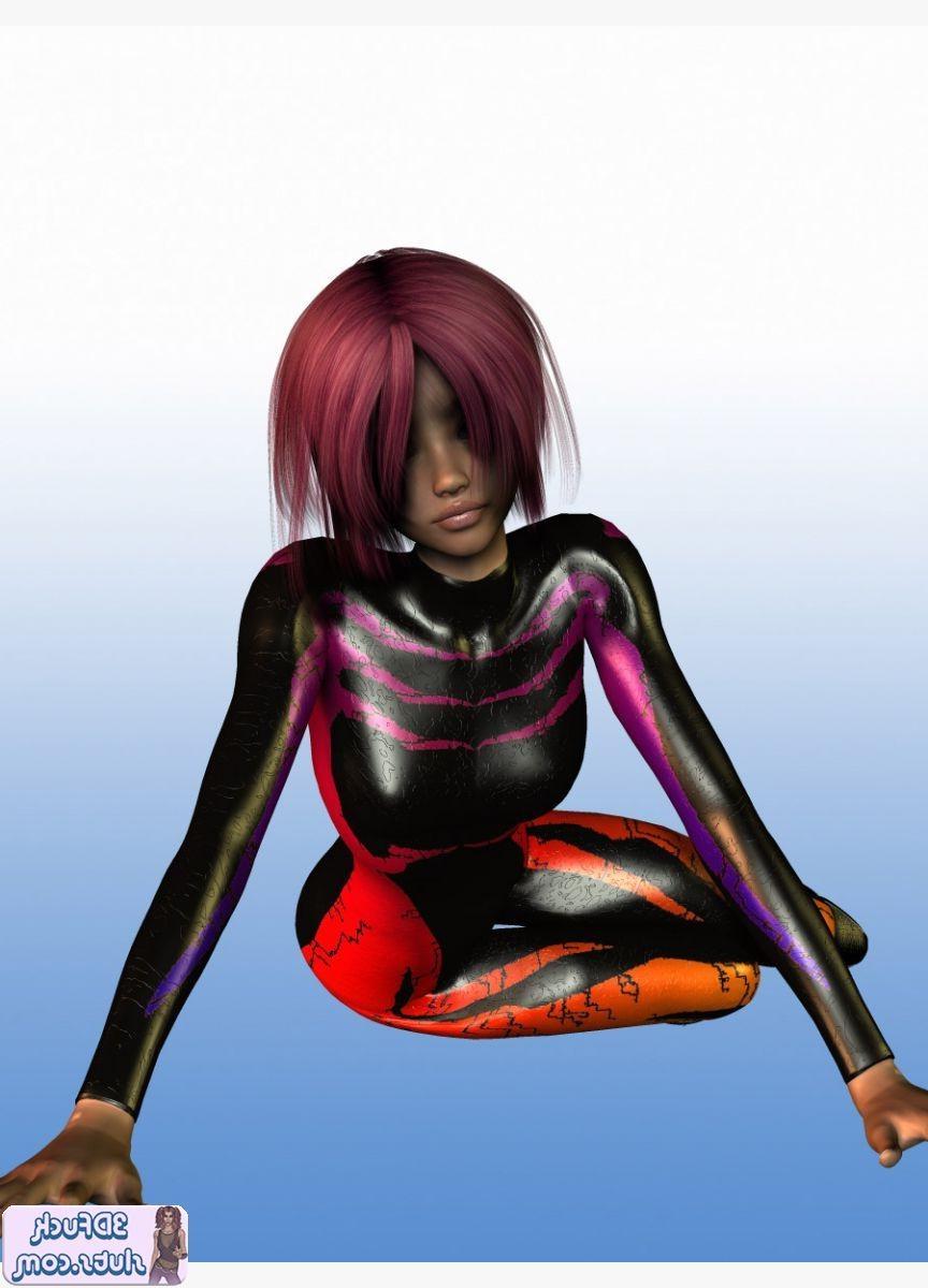 16P 3D toon with short hair