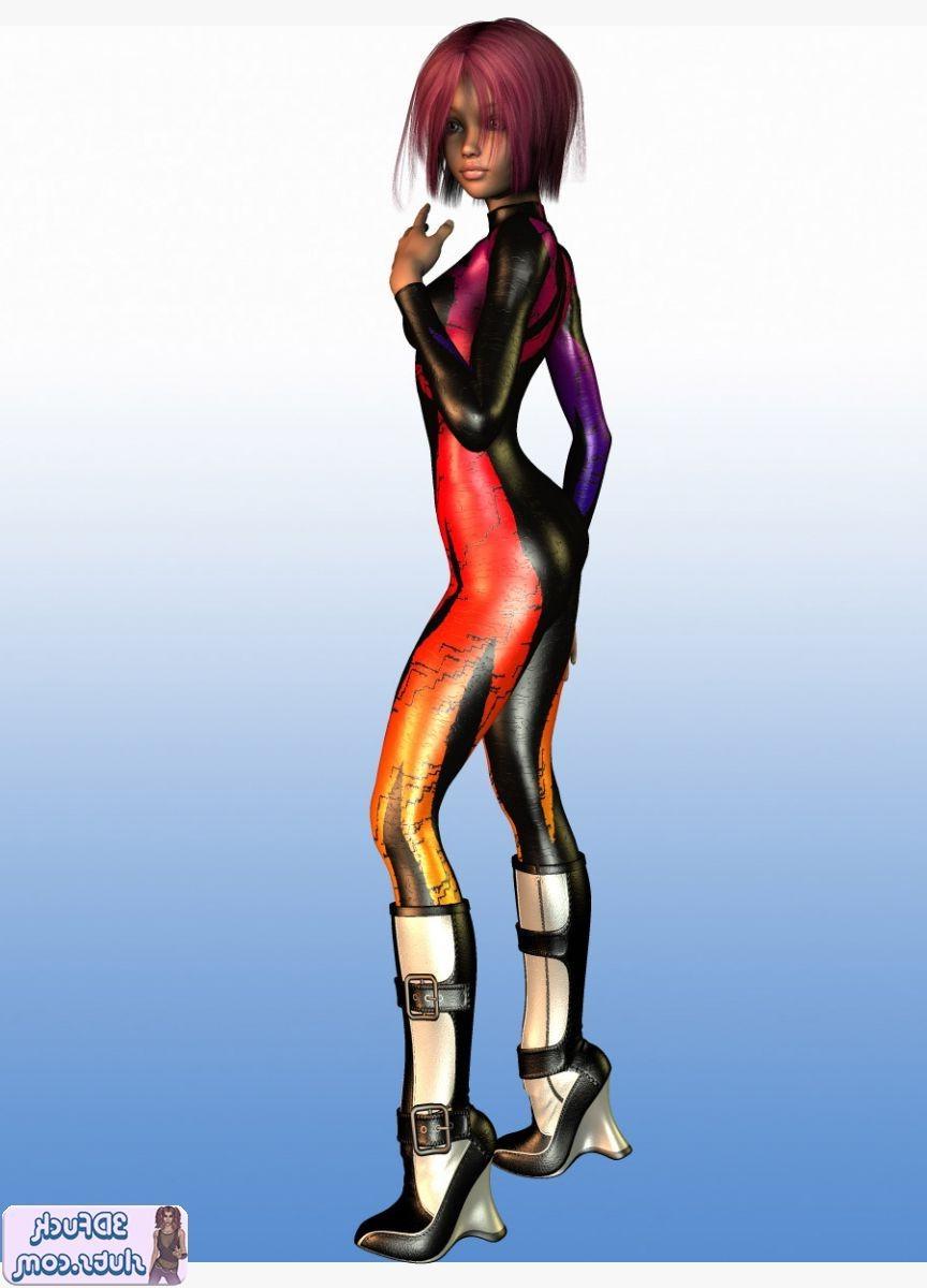 16P 3D toon with short hair