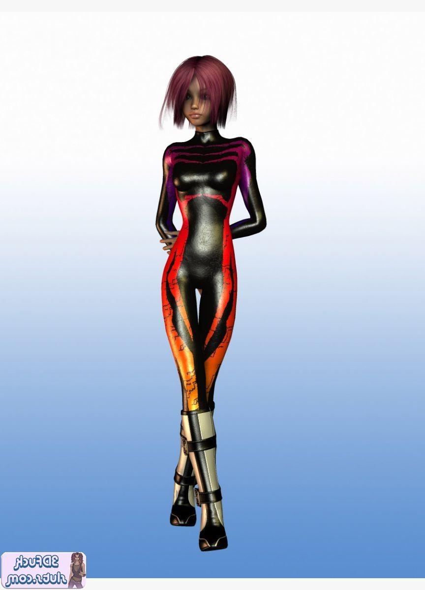 16P 3D toon with short hair