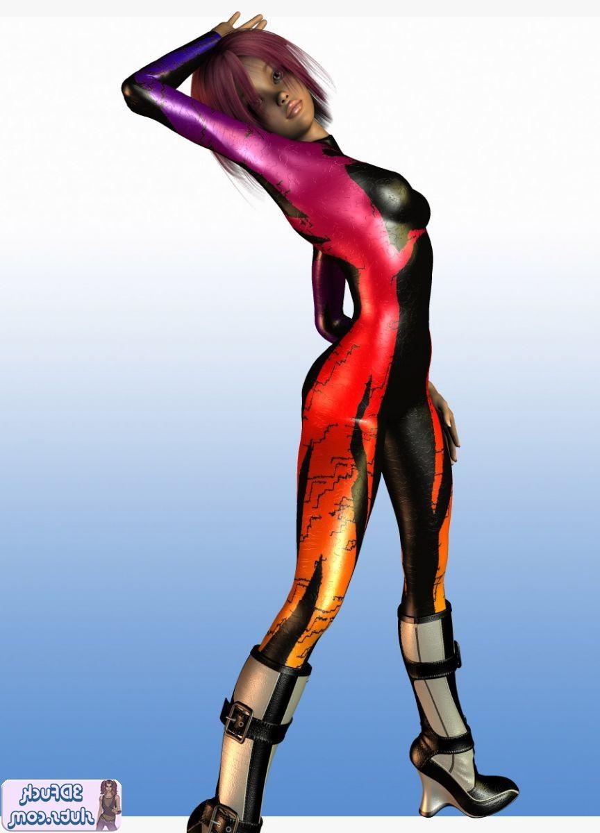 16P 3D toon with short hair