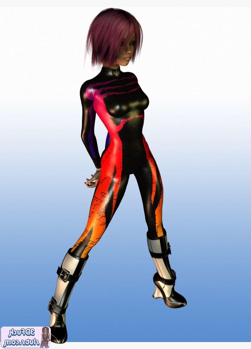 16P 3D toon with short hair