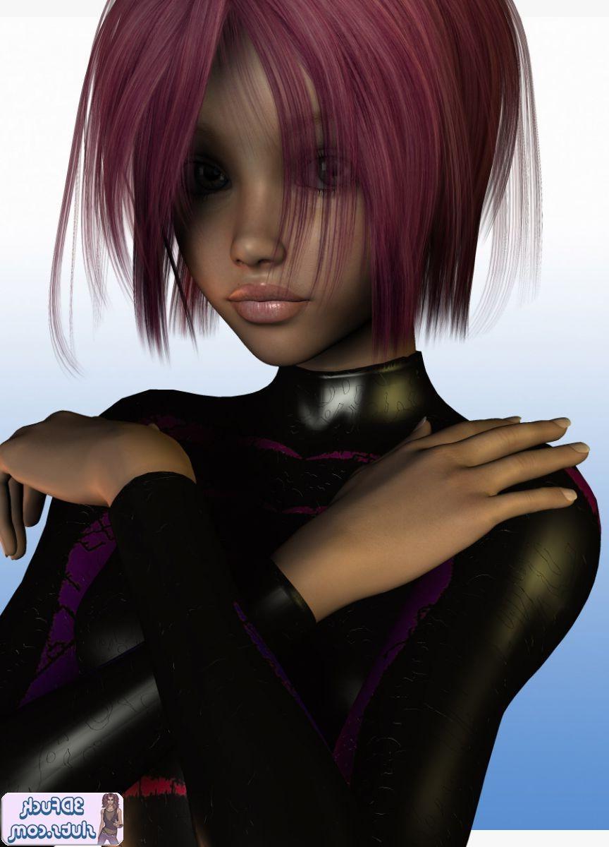 16P 3D toon with short hair