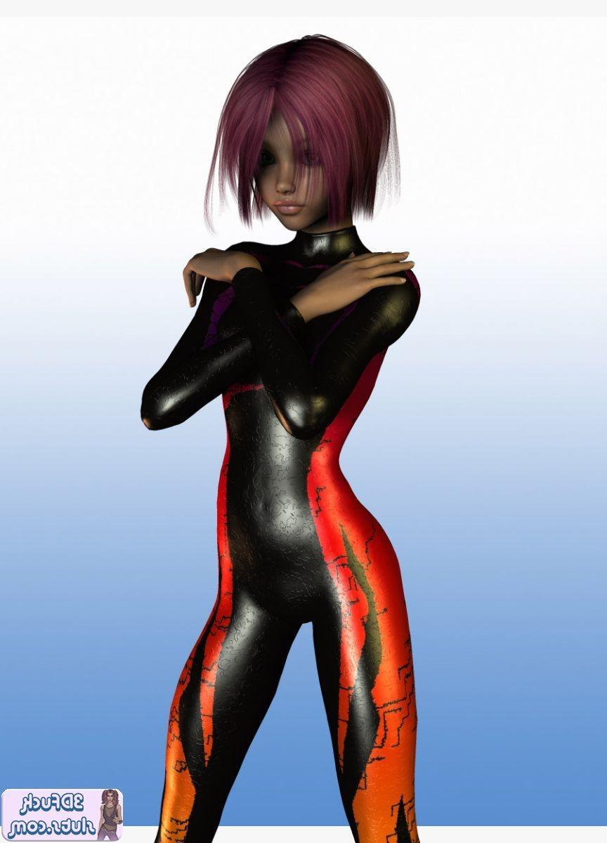 16P 3D toon with short hair