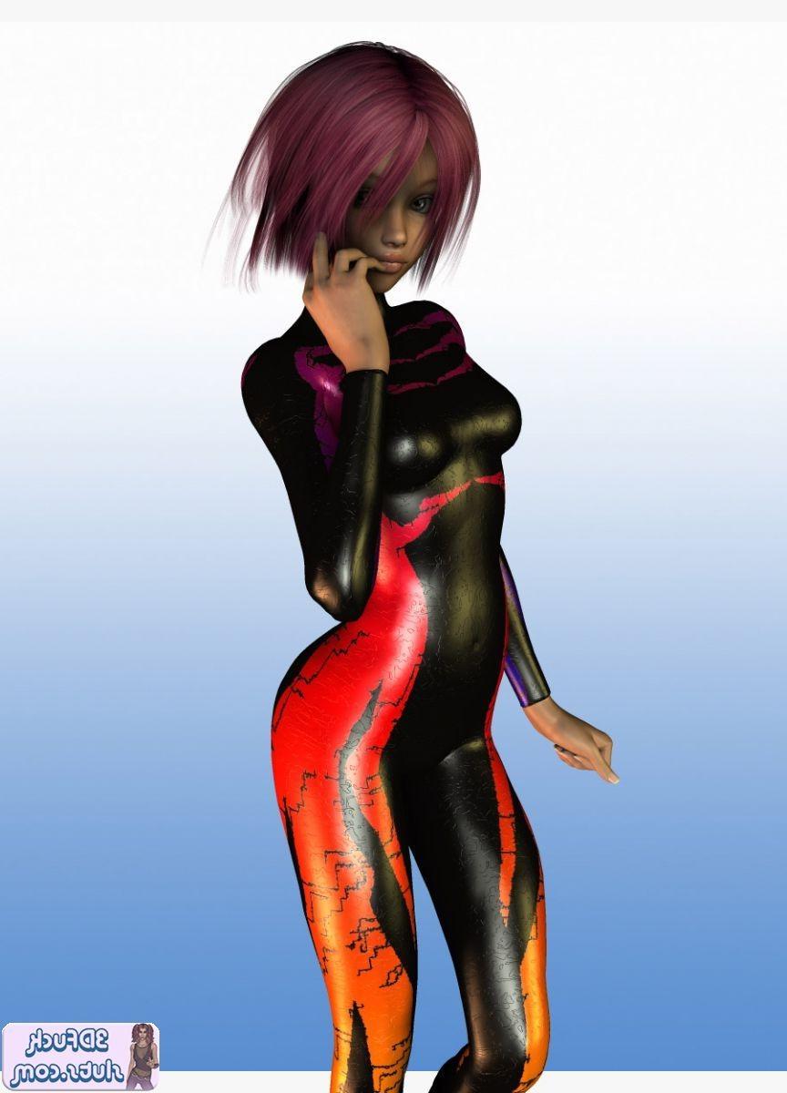 16P 3D toon with short hair