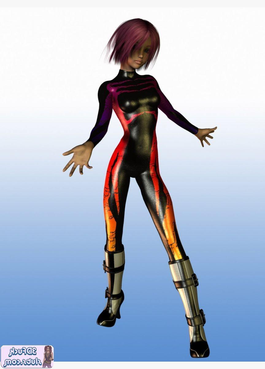 16P 3D toon with short hair