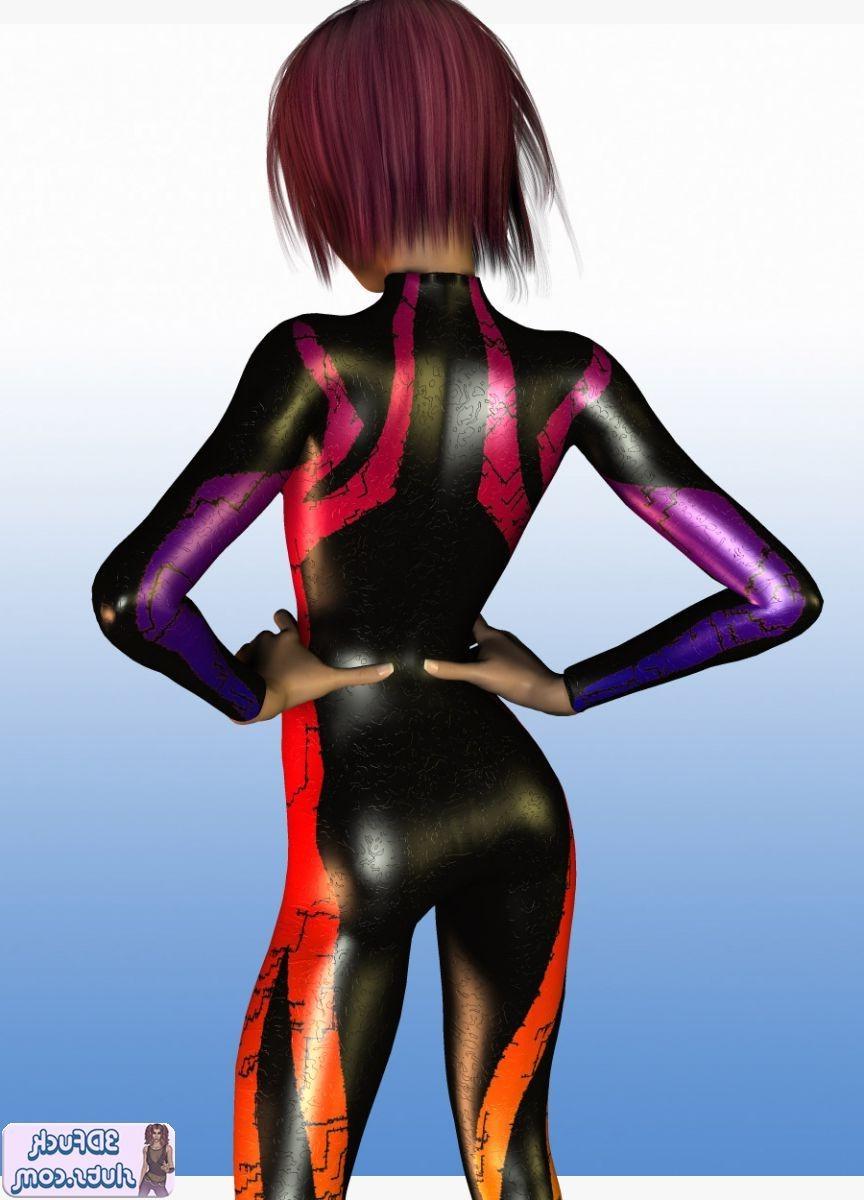 16P 3D toon with short hair