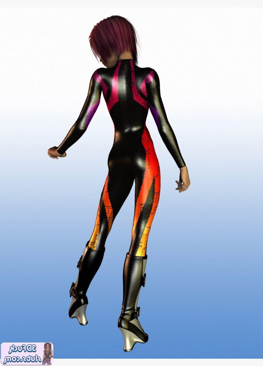 16P 3D toon with short hair