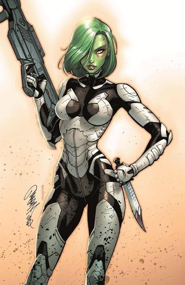 12P Gamora green superhero sex