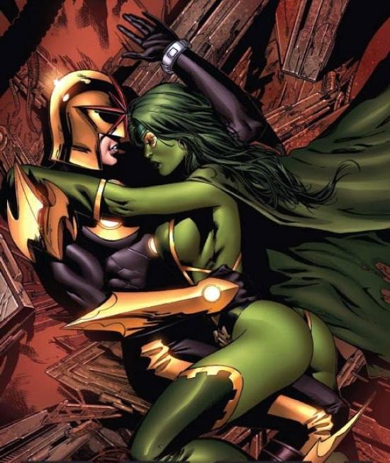 12P Gamora green superhero sex