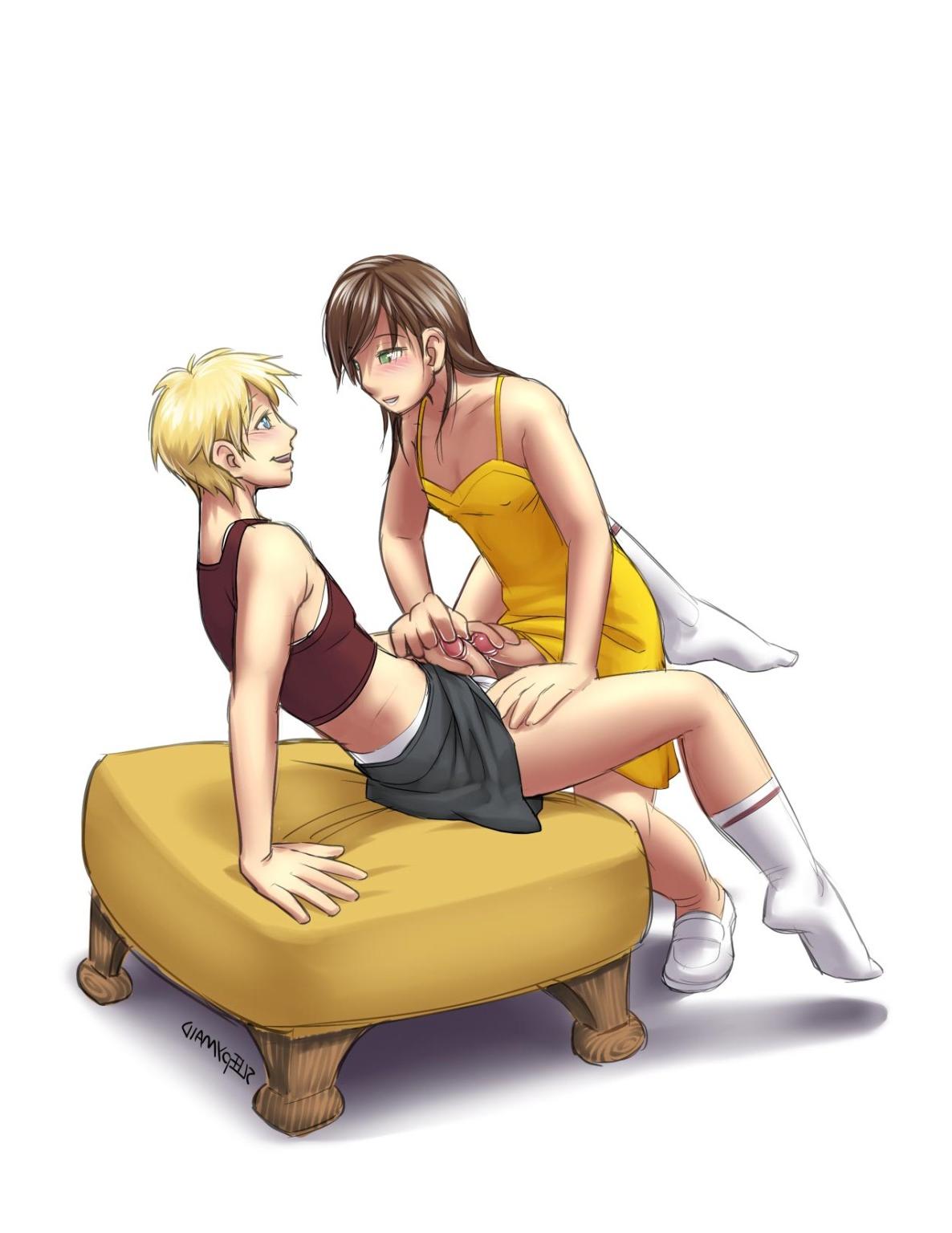 11P Futanari fucking ear
