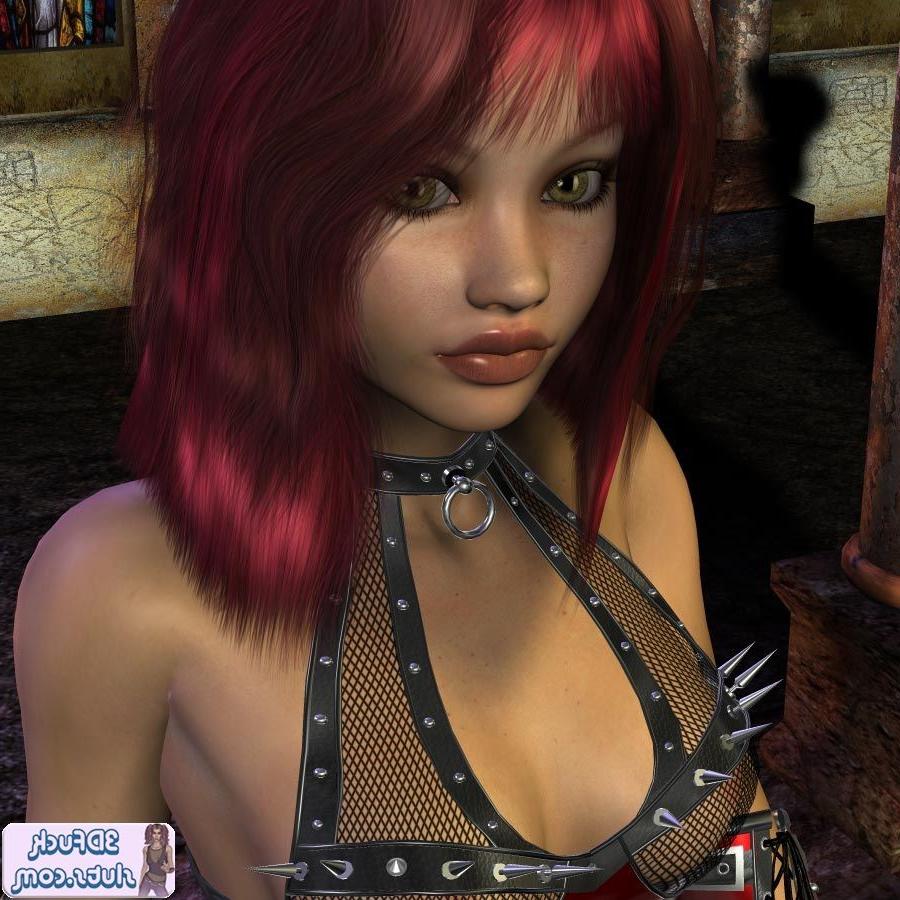16P Sexy redhead dominatrix toon babe