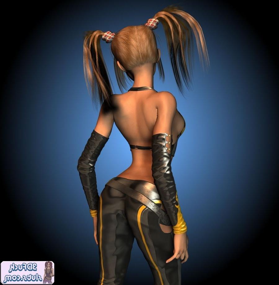 16P Cute toon teen in pigtails