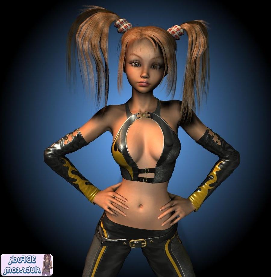 16P Cute toon teen in pigtails