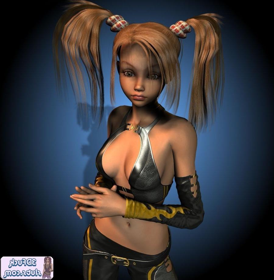 16P Cute toon teen in pigtails